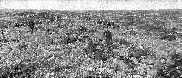 'Les Americains dans le Saillant de Saint-Mihiel; Jour de victoire; infanterie americaine... 1918. Creator: Unknown