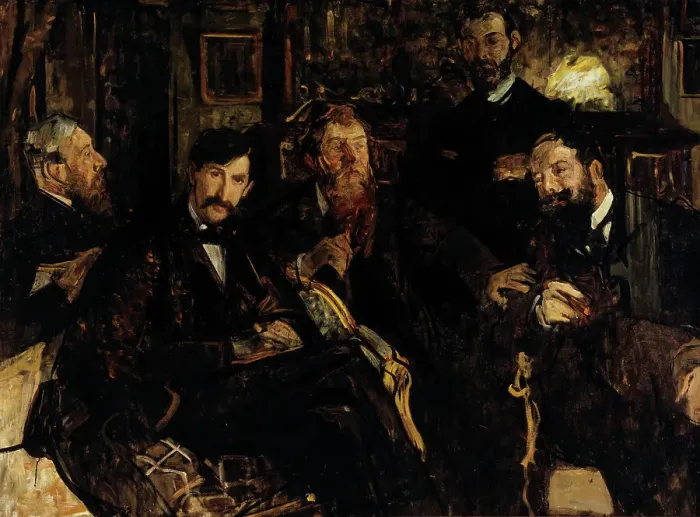 Framed Print : Les amis, c.1899. Creator: Lucien Simon Framed Print : Les amis, c.1899. Creator: Lucien Simon
