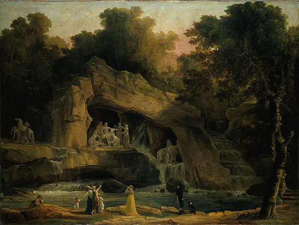 Les Bains d Apollon aVersailles, 1803. Creator: Robert, Hubert (1733-1808)