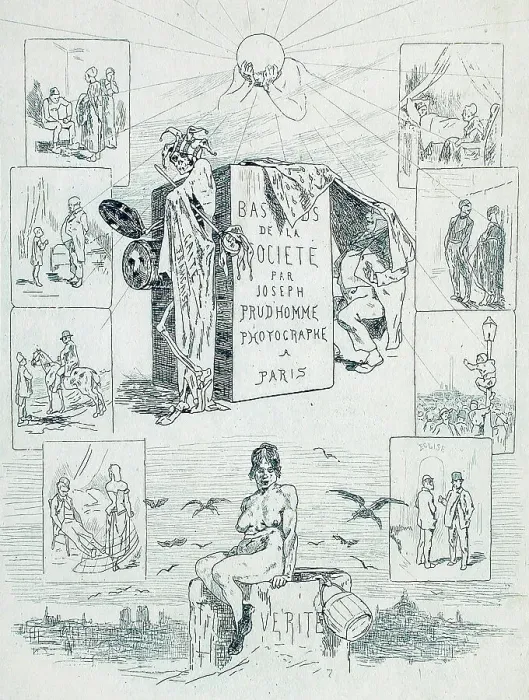 Framed Print : Les Bas-fonds de la société, 1864. Creator: Félicien Rops Framed Print : Les Bas-fonds de la société, 1864. Creator: Félicien Rops