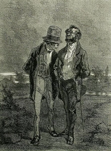 Les Bourgeois, 1856. Creator: Félicien Rops