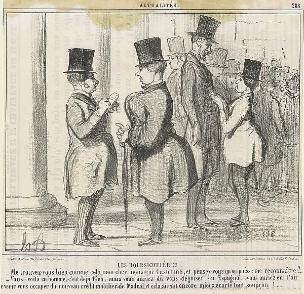 Les Boursicotières. Me trouvez-vous bien... 19th century. Creator: Honore Daumier
