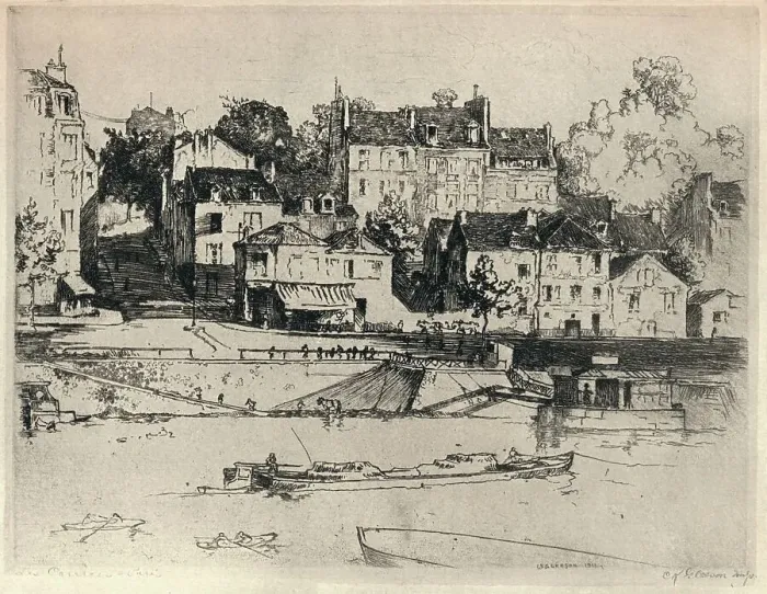 Framed Print : Les Carriers, 1915. Artist: CK Gleeson Framed Print : Les Carriers, 1915. Artist: CK Gleeson