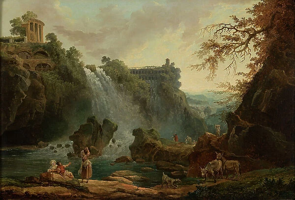Les Cascatelles de Tivoli, 1776. Creator: Hubert Robert
