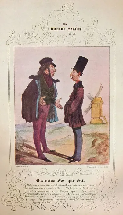 Framed Print : Les Cent et un Robert Macaire, 1840 (1947). Artist: Honore Daumier Framed Print : Les Cent et un Robert Macaire, 1840 (1947). Artist: Honore Daumier