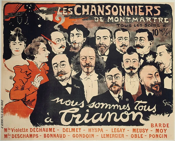 Les Chansonniers de Montmartre, c. 1890. Creator: Grün, Jules-Alexandre (1868-1938)