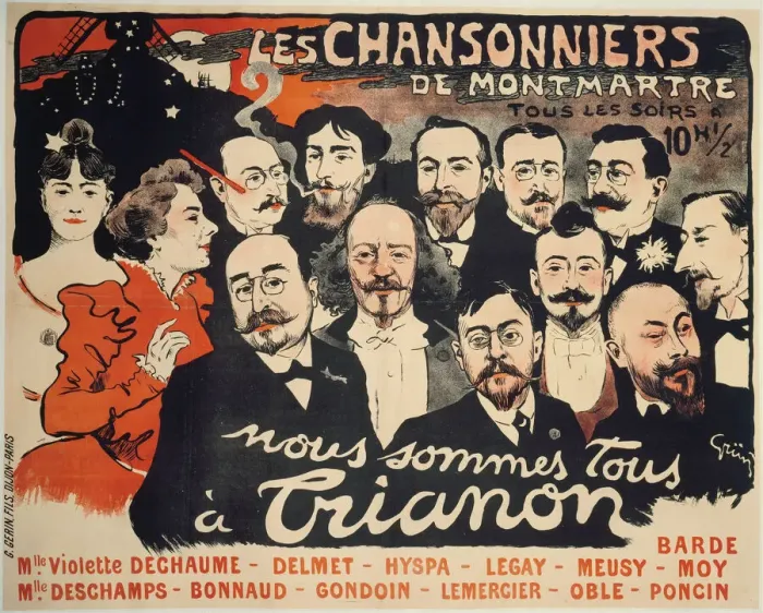 Framed Print : Les Chansonniers de Montmartre, c. 1890. Creator: Grün, Jules-Alexandre (1868-1938) Framed Print : Les Chansonniers de Montmartre, c. 1890. Creator: Grün, Jules-Alexandre (1868-1938)