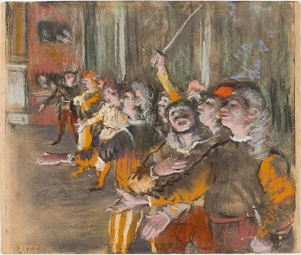 Les Choristes (The Chorus Singers), 1877. Creator: Degas, Edgar (1834-1917)