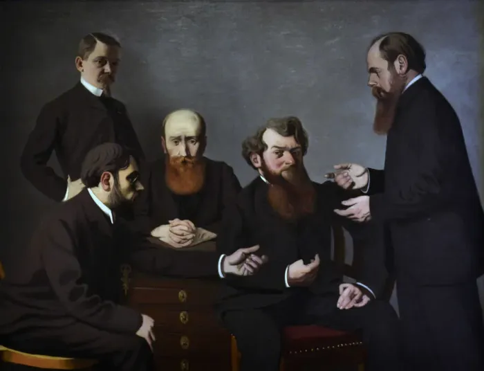 Framed Print : Les cinq peintres (Five painters): Felix Vallotton, Pierre Bonnard Framed Print : Les cinq peintres (Five painters): Felix Vallotton, Pierre Bonnard
