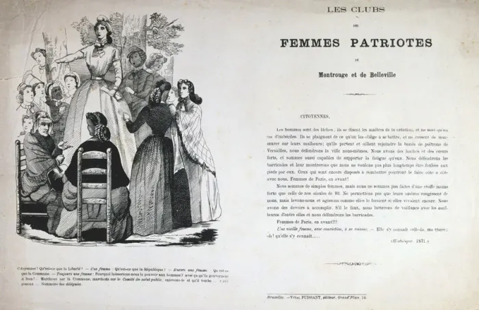 Framed Print : Les Clubs des Femmes Patriotes, Paris Commune, 1871 Framed Print : Les Clubs des Femmes Patriotes, Paris Commune, 1871