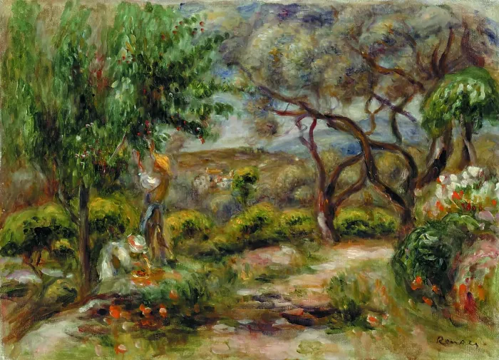 Framed Print : Les Collettes, c1908. Creator: Renoir, Pierre Auguste (1841-1919) Framed Print : Les Collettes, c1908. Creator: Renoir, Pierre Auguste (1841-1919)