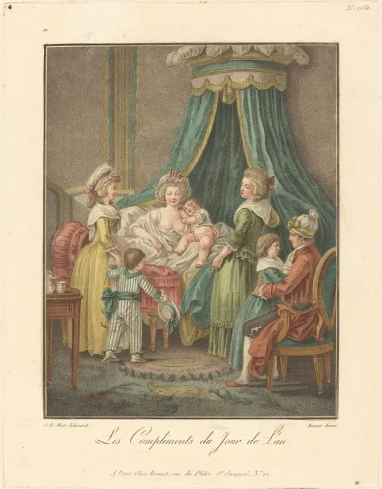 Framed Print : Les Compliments du jour de l'an. Creator: Louis Marin Bonnet Framed Print : Les Compliments du jour de l'an. Creator: Louis Marin Bonnet