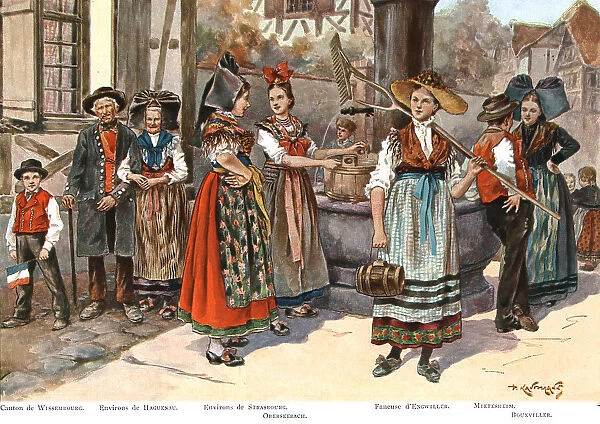 'Les Costumes de l'Alsace, 1924. Creator: P Kauffmann
