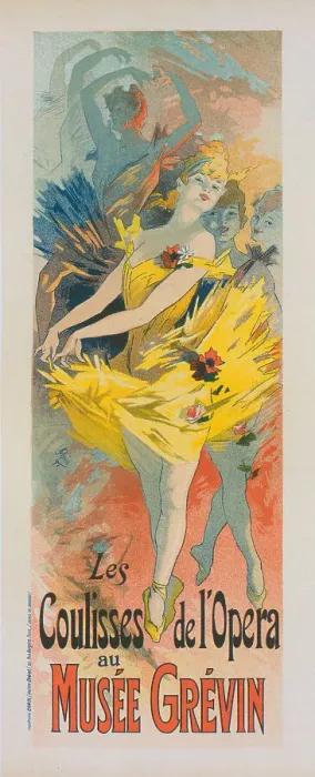 Framed Print : Les Coulisses de l'Opera at Musee Grevin, 1891. Creator: Chéret, Jules (1836-1932) Framed Print : Les Coulisses de l'Opera at Musee Grevin, 1891. Creator: Chéret, Jules (1836-1932)