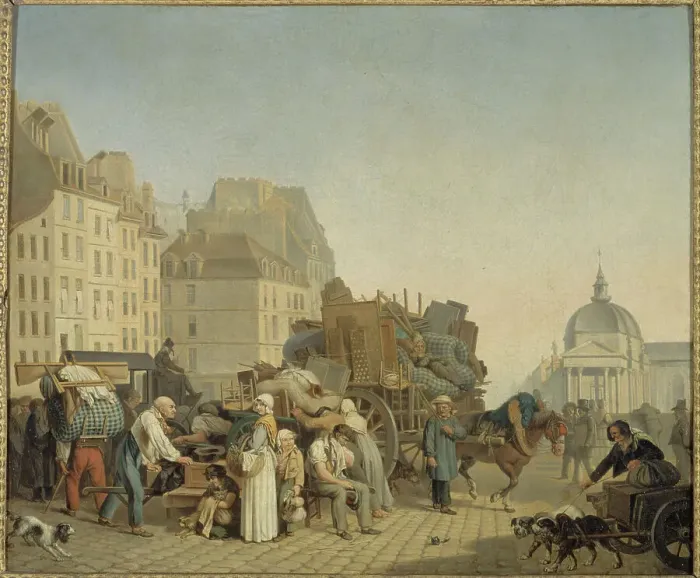 Framed Print : Les Déménagements, c1840. Creator: Louis Leopold Boilly Framed Print : Les Déménagements, c1840. Creator: Louis Leopold Boilly