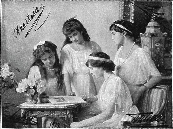'Les derniers jours des Romanof; Les quatre grandes-duchesses en 1914, 1914. Creator: Unknown