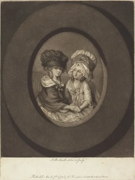 Framed Print : Les Deux Ami (The Two Friends), 1778. Creator: John Raphael Smith Framed Print : Les Deux Ami (The Two Friends), 1778. Creator: John Raphael Smith