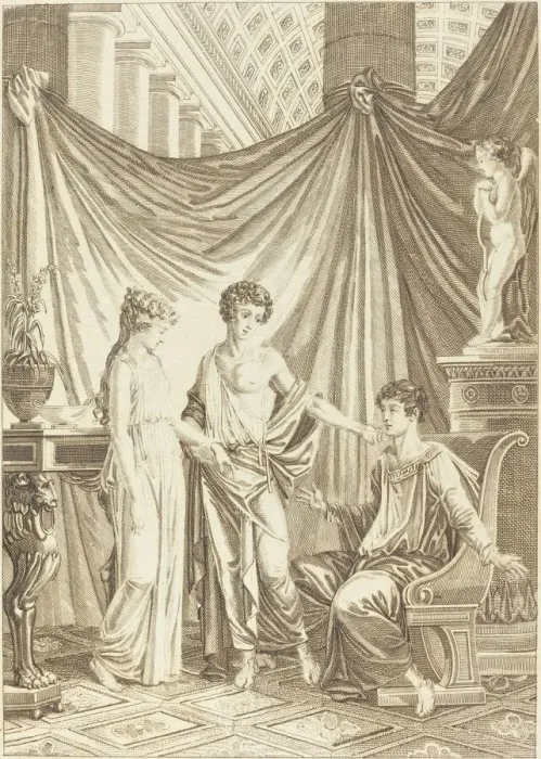 Framed Print : Les deux amis. Creator: Unknown Framed Print : Les deux amis. Creator: Unknown
