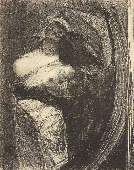 Framed Print : Les diables froids (The Cold Devils), 1905. Creator: Rops, Félicien (1833-1898) Framed Print : Les diables froids (The Cold Devils), 1905. Creator: Rops, Félicien (1833-1898)