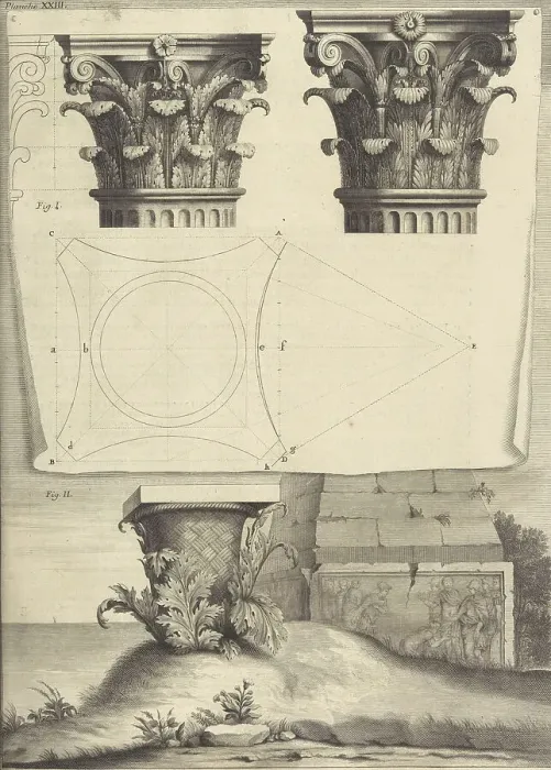 Framed Print : Les dix livres d'Architecture de Vitruve, corrigez et traduits nouvellement en François, a... 1684. Creator: Vitruvius Framed Print : Les dix livres d'Architecture de Vitruve, corrigez et traduits nouvellement en François, a... 1684. Creator: Vitruvius