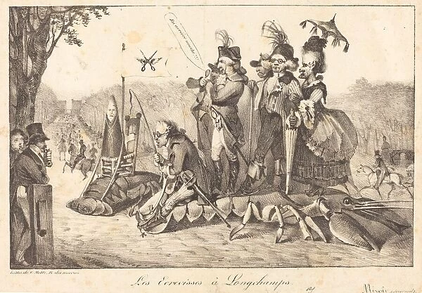 Les Ecrevisses à Longchamps, 1822. Creators: Eugene Delacroix