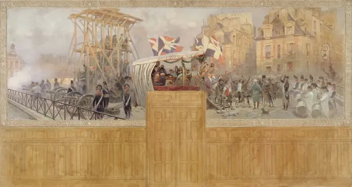 Framed Print : Les enrôlements volontaires en 1792, between 1901 and 1902. Creator: Jean Baptiste Edouard Detaille Framed Print : Les enrôlements volontaires en 1792, between 1901 and 1902. Creator: Jean Baptiste Edouard Detaille