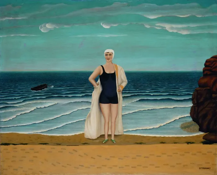 Framed Print : Les falaises et la mer (The cliffs and the sea), 1931. Creator: Peyronnet, Dominique (1872-1943) Framed Print : Les falaises et la mer (The cliffs and the sea), 1931. Creator: Peyronnet, Dominique (1872-1943)