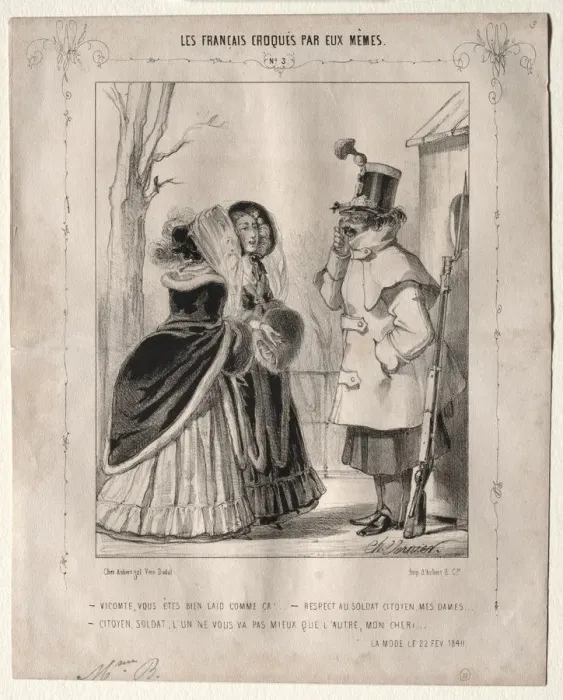 Framed Print : Les Francais croques par eux-memes: Vicomte, vous etes bien laid comme ca Framed Print : Les Francais croques par eux-memes: Vicomte, vous etes bien laid comme ca