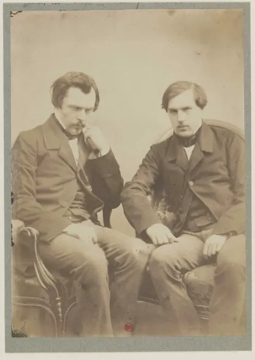 Framed Print : Les freres Goncourt (The Goncourt brothers), ca 1855. Creator: Tournachon, Adrien (1825-1903) Framed Print : Les freres Goncourt (The Goncourt brothers), ca 1855. Creator: Tournachon, Adrien (1825-1903)