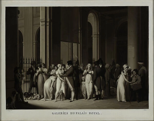 Les Galeries du Palais Royal, 1809. Creator: Boilly, Louis-Leopold (1761-1845)