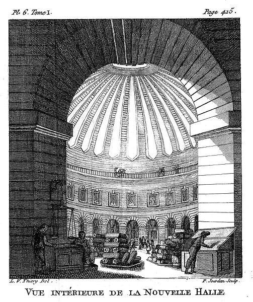 Les Halles, Paris, 1786. Artist: F Jourdan