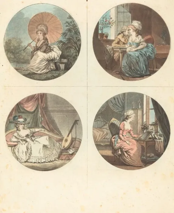 Framed Print : Les heures du jour. Creator: Jean Francois Janinet Framed Print : Les heures du jour. Creator: Jean Francois Janinet