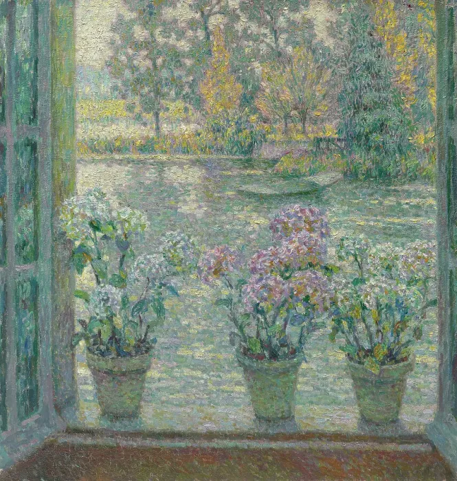 Framed Print : Les Hortensias, 1918