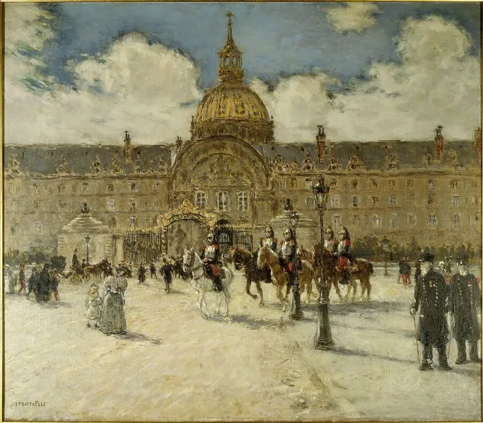 Framed Print : Les Invalides, c1896. Creator: Jean-François Raffaëlli Framed Print : Les Invalides, c1896. Creator: Jean-François Raffaëlli