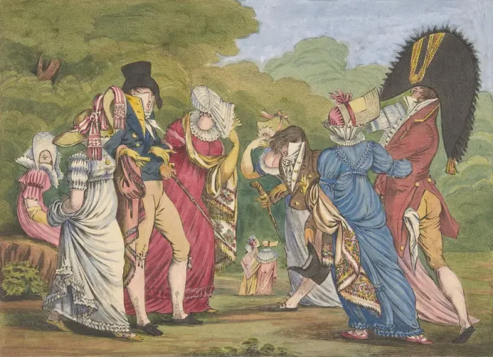 Framed Print : Les Invisibles (The Invisible Ones), 1810. Creator: William Brocas Framed Print : Les Invisibles (The Invisible Ones), 1810. Creator: William Brocas