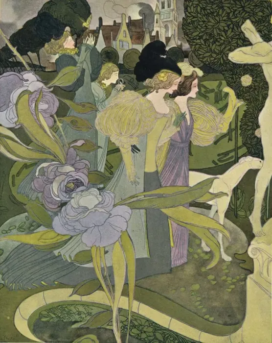 Framed Print : Les Jardins D Armide, c1888-1898, (1898). Artist: Georges Joseph van Sluijters Framed Print : Les Jardins D Armide, c1888-1898, (1898). Artist: Georges Joseph van Sluijters