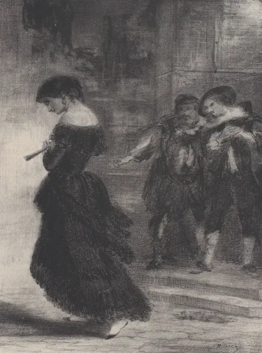 Framed Print : Les joies du mensonge, 1830-76. 1830-76. Creator: Narcisse Virgile Diaz de la Pena Framed Print : Les joies du mensonge, 1830-76. 1830-76. Creator: Narcisse Virgile Diaz de la Pena