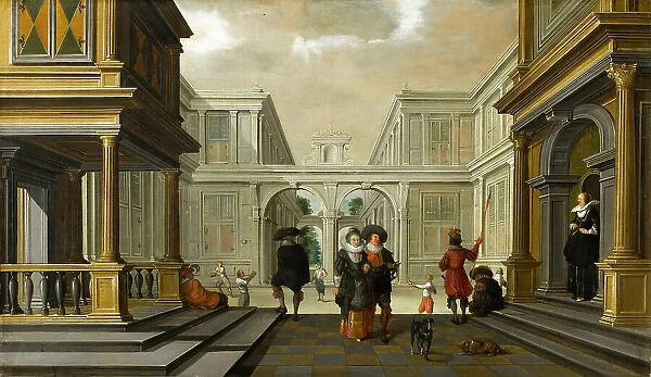 Les joueurs de paume, 1628. Creator: Delen, Dirck van (c. 1605-1671)