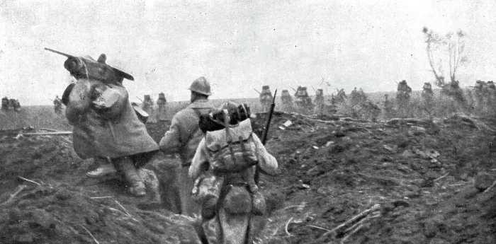Framed Print : Les Journees glorieuses de la Somme; La progression du 12 septembre, a l'est de Clery... 1916. Creator: Unknown Framed Print : Les Journees glorieuses de la Somme; La progression du 12 septembre, a l'est de Clery... 1916. Creator: Unknown