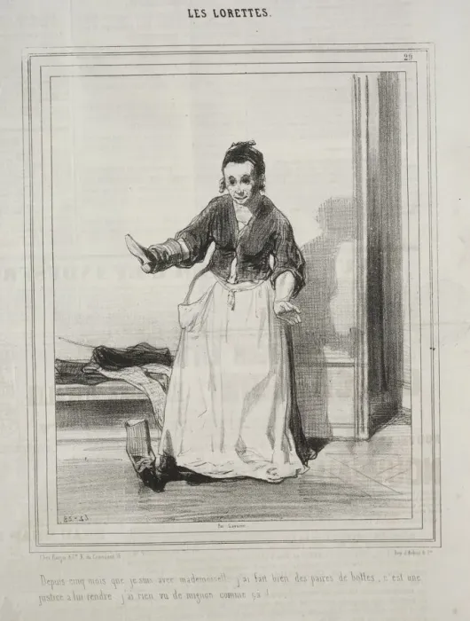 Framed Print : Les Lorettes, 1842. Creator: Paul Gavarni (French, 1804-1866) Framed Print : Les Lorettes, 1842. Creator: Paul Gavarni (French, 1804-1866)