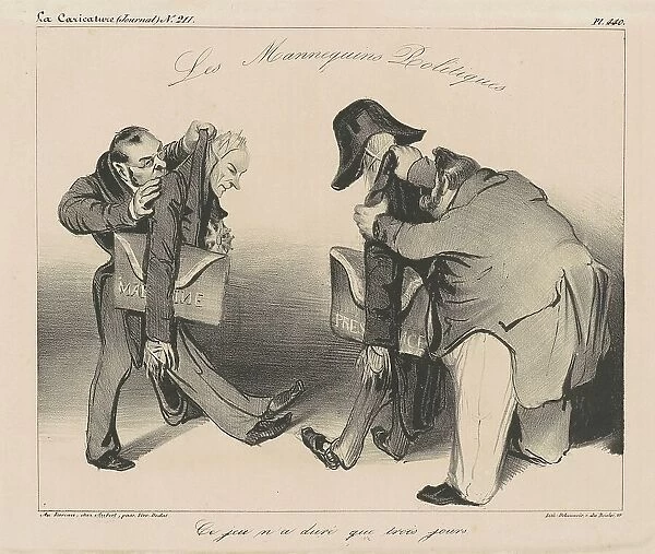 Les Mannequins Politiques, 19th century. Creator: Honore Daumier