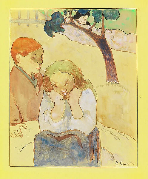 Les misères humaines, 1889. Creator: Gauguin, Paul Eugéne Henri (1848-1903)
