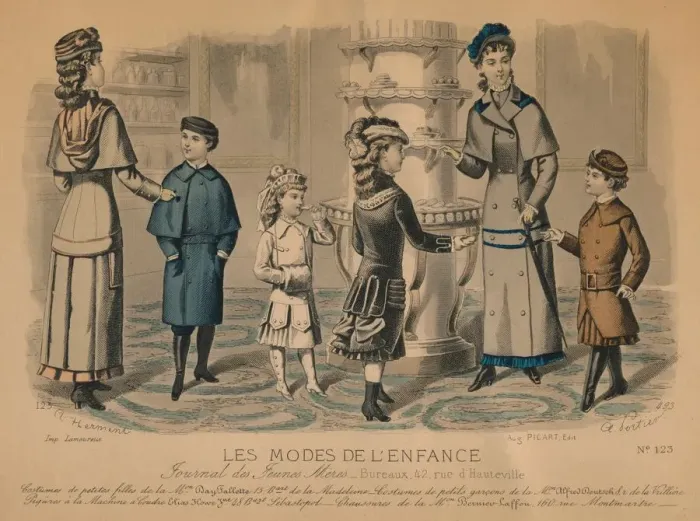 Framed Print : Les Modes De L Enfance, c1870s. Creator: D Hermont Framed Print : Les Modes De L Enfance, c1870s. Creator: D Hermont