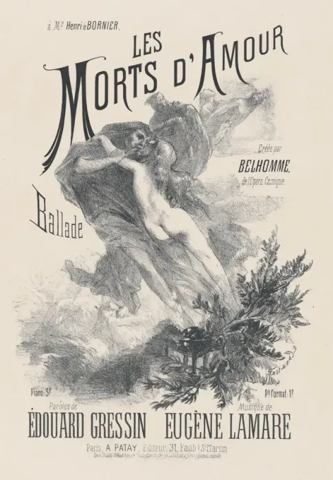 Framed Print : Les Morts d Amour, ca. 1885. Creator: Eugene Carriere Framed Print : Les Morts d Amour, ca. 1885. Creator: Eugene Carriere