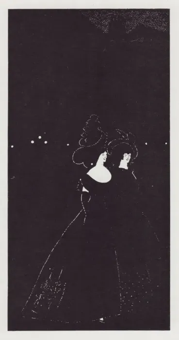 Framed Print : Les Passades, 1894. Creator: Aubrey Beardsley