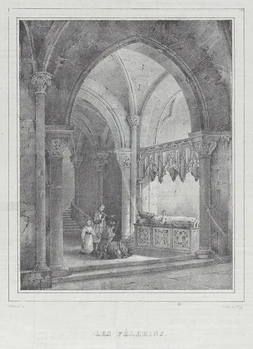 Framed Print : Les Pélerins, ca. 1834. Creator: Anon Framed Print : Les Pélerins, ca. 1834. Creator: Anon