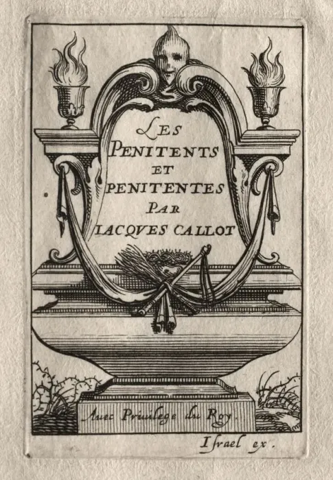 Framed Print : Les Penitents: Frontispiece. Creator: Abraham Bosse (French, 1602-1676); Jacques Callot (French Framed Print : Les Penitents: Frontispiece. Creator: Abraham Bosse (French, 1602-1676); Jacques Callot (French