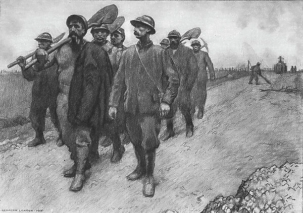 Les peperes de la route, 1916. Creator: Georges Leroux
