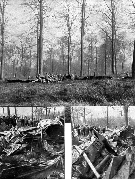 Framed Print : Les Risques de Metier'; Le Gotha, quadriplace et bi-moteur, abattu en foret de compiegne... 1918. Creator: Unknown. Les Risques de Metier'; Le Gotha, quadriplace et bi-moteur, abattu en foret de compiegne... 1918. Creator: Unknown Framed Print : Les Risques de Metier'; Le Gotha, quadriplace et bi-moteur, abattu en foret de compiegne... 1918. Creator: Unknown. Les Risques de Metier'; Le Gotha, quadriplace et bi-moteur, abattu en foret de compiegne... 1918. Creator: Unknown