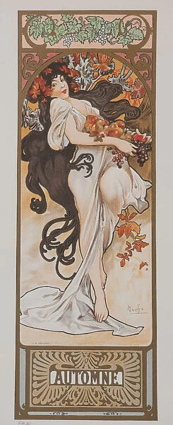 Les Saisons. Automne, 1897. Creator: Mucha, Alfons Marie (1860-1939)